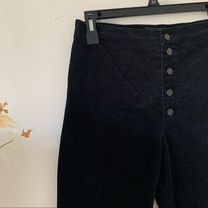 SOLD velour button fly pants